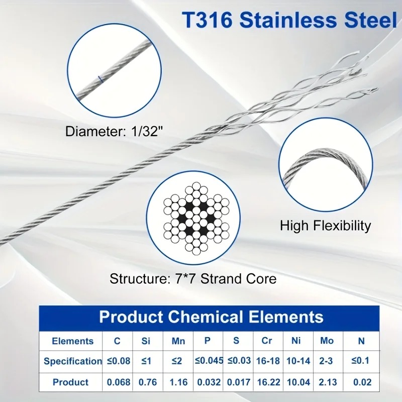 50m Heavy Duty 304 Stainless S - Outdoor Furniture Rope 评论和价格