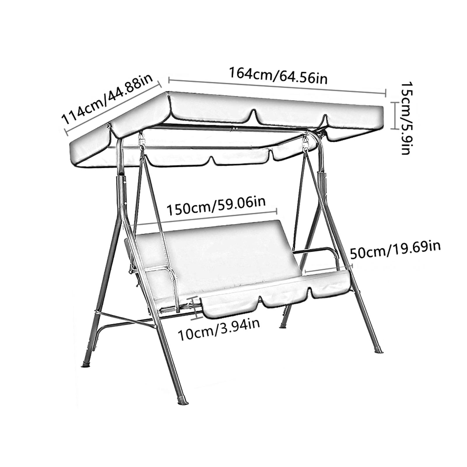 Patio Swing Canopy Rainproof w - Outdoor Furniture Bali 评论和价格