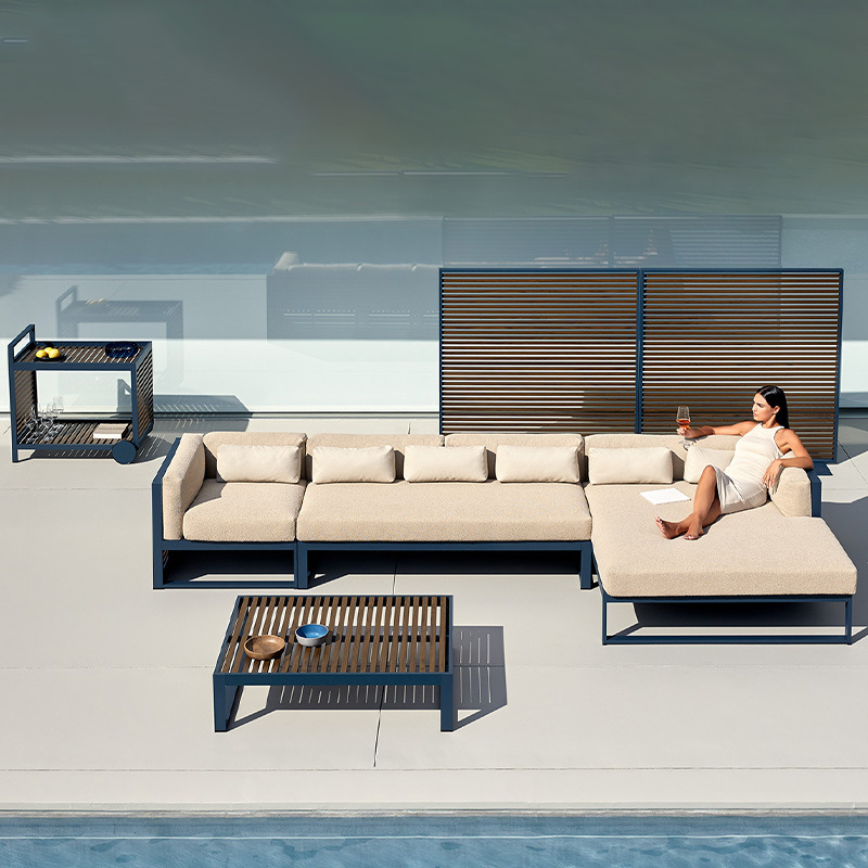Outdoor sofa combination alumi - Outdoor Furniture Hotel 评论和价格