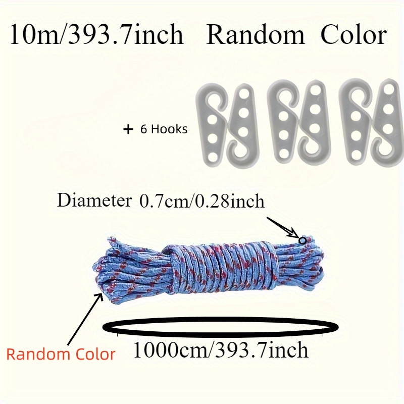 7‑Piece Kit 10M Nylon Rope wit - Outdoor Furniture Rope 评论和价格